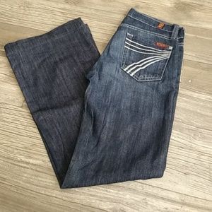 7 for all man kind dojo jeans wide leg